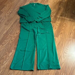 Green Women's Pants & Jumpsuit Set